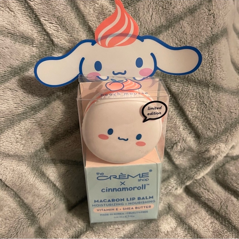 Peach Mousse Cinnamoroll Macaroon Lip Balm By The Crème Shop